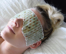 Load image into Gallery viewer, Crystal Eye/Face Mask - Amethyst, Jade or Rose Quartz

