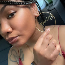 Load image into Gallery viewer, Large Hoop Earrings - Aries
