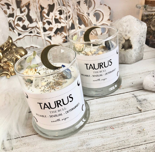 Botanical Crystal Candle - Taurus