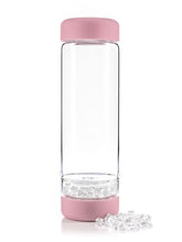 Load image into Gallery viewer, Crystal Infused Water Bottle - Taurus + Clear Quartz &amp; Aventurine
