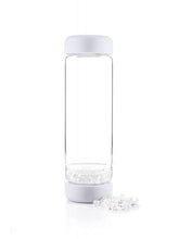 Load image into Gallery viewer, Crystal Infused Water Bottle - Aquarius + Clear Quartz &amp; Fluorite
