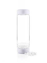 Load image into Gallery viewer, Crystal Infused Water Bottle - Libra + Clear Quartz &amp; Serpentine
