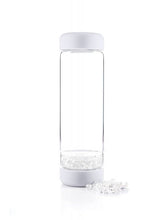 Load image into Gallery viewer, Crystal Infused Water Bottle - Cancer + Clear Quartz &amp; Rose Quartz
