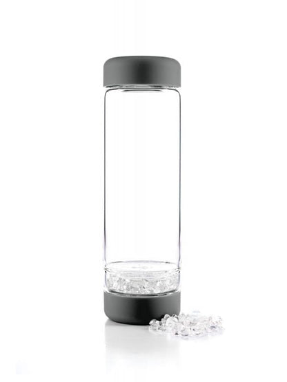 Crystal Infused Water Bottle - Scorpio + Clear Quartz & Obsidian