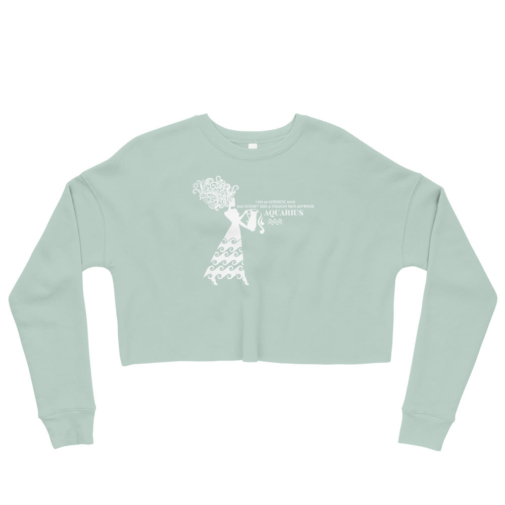 Crop Sweatshirt - Aquarius