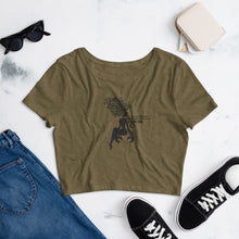 Load image into Gallery viewer, Crop Tee - Cancer (Black Print)
